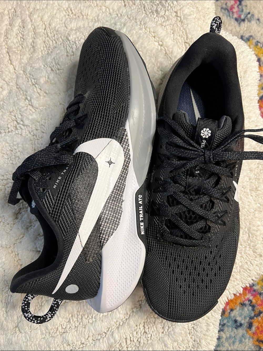 Nike Pegasus Trail ATC 5 Black & White Women’s Size 8.5 Sneakers
